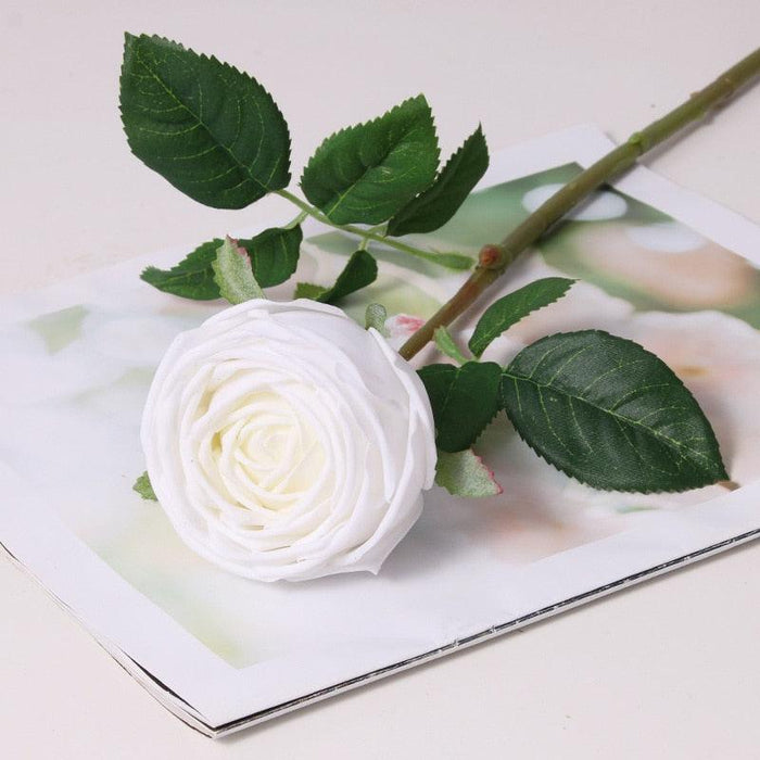 Luxe Hydrating Rose Floral Set - 5-Piece Realistic Artificial Arrangement