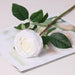 Elegant 5-Piece Realistic Rose Artificial Flowers Bouquet with Moisturizing Simulation