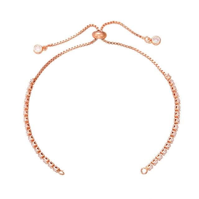Sophisticated Customizable Brass and Rhinestone Chain for Stunning DIY Bracelet Designs