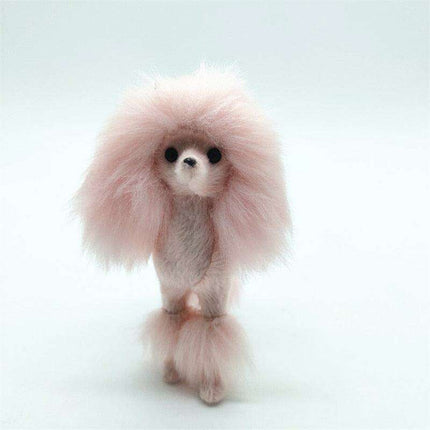 Adorable Pink Poodle Plushie: Enchanting Home Decor Piece