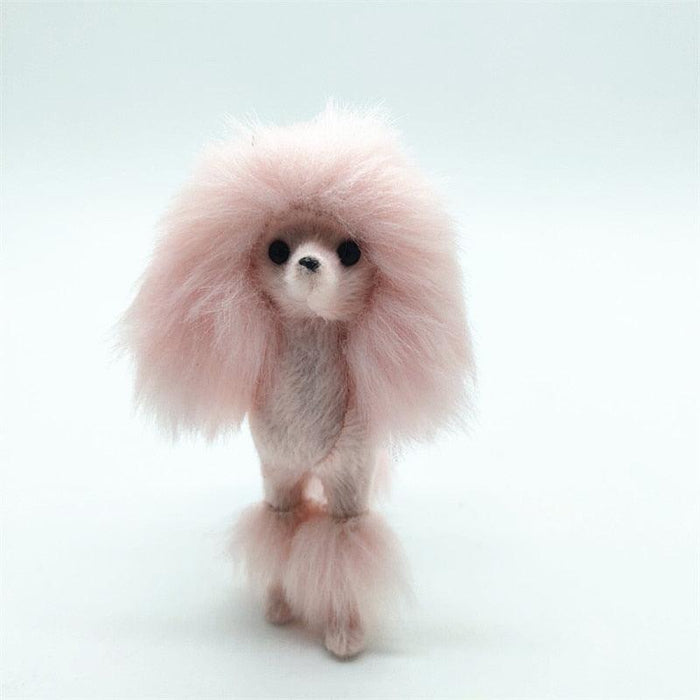 Adorable Pink Poodle Plush Toy - Perfect for Home Decor and DIY Crafters