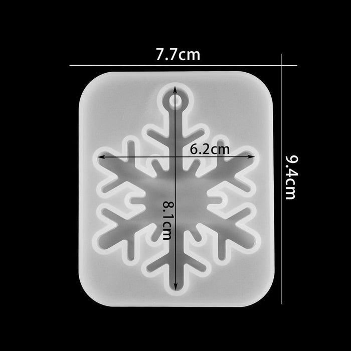 Festive Snowflake Silicone Mold Kit for Crafting Elegant Christmas Jewelry and Decorations