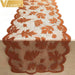 Add a touch of elegance to your table with Maple Leaf Lace Table Runner - Perfect for Fall Dinner Parties