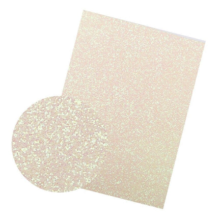 Iridescent Rainbow Glitter Faux Leather Sheets for Elegant DIY Masterpieces