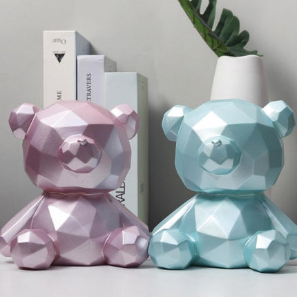 Charming Cartoon Bear Vinyl Coin Bank: A Whimsical Savings Delight