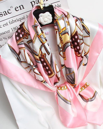 Luxurious Silk Square Scarf: Chic Bandana for Women