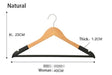 Elevate Your Closet: Premium Lotus Wood Hangers Set with Velvet Flocking - Choose 5 or 10 Pieces
