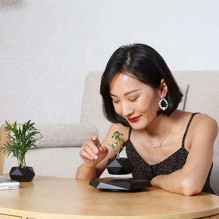 Magnetic Levitating Plant Holder - Elegant Scandinavian Home Accent
