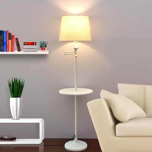 Modern Nordic Fabric and Iron E27 LED adjustable floor lamp floor light for living room bedside study room hotel-0-Très Elite-White-China-Très Elite