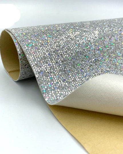 Sparkling Diamond Glitter Faux Leather Craft Sheets - Elevate Your DIY Projects