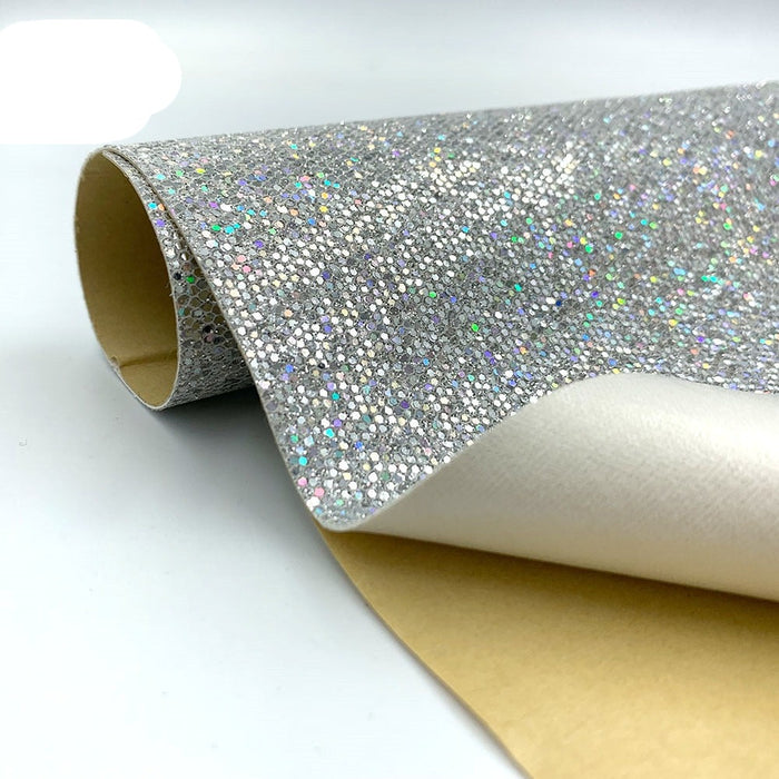 Diamond Sparkle PU Faux Leather Sheets for DIY Crafting
