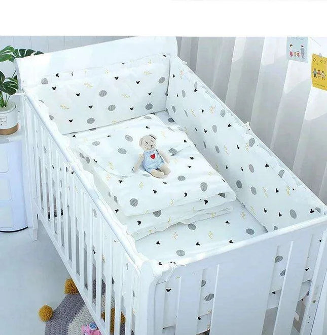 Blue Cosmic Comfort 6-Piece Crib Bedding Set for Celestial Dreams