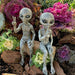 Martian Garden Alien Statue Set - Whimsical Home Decor Pieces