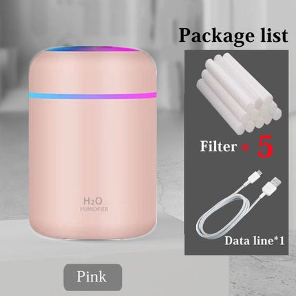 Portable USB Aroma Diffuser and Humidifier with Color Changing Night Light