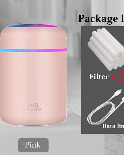 Portable USB Aroma Diffuser and Humidifier with Color Changing Night Light