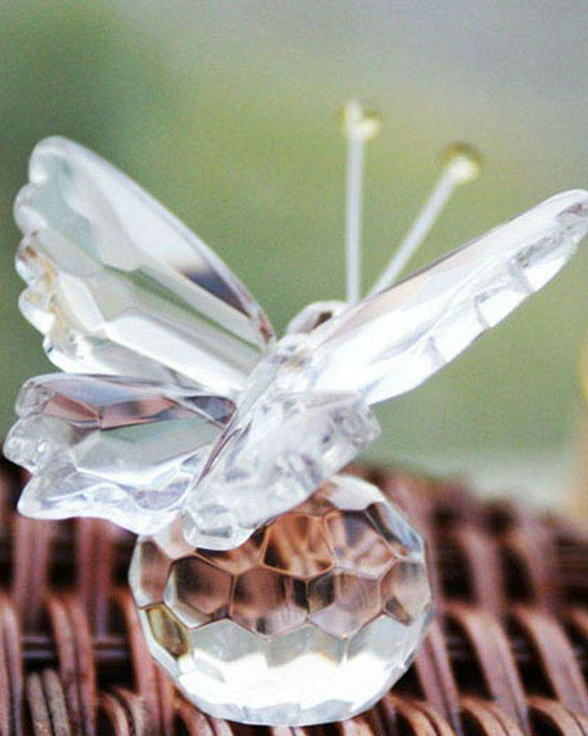 Elegant Crystal Butterfly and Sphere Gift Set for Celebrations