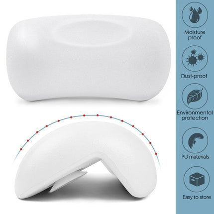 Luxurious Bathtub Relaxation Pillow with Secure Suction Cups for a Spa-Like Experience