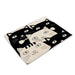 Protect Your Table in Style with Black Cat Patterned Cotton Linen Placemats - Home Decor Essential