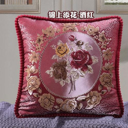 Floral Elegance Handcrafted Decorative Pillow Cover