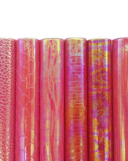 Mesmerizing Mermaid and Serpent Vegan Leather Craft Sheets - Set of 6