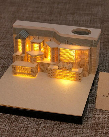 Illuminated Fantasy Castle 3D Memo Pad - Unlock Your Imagination
