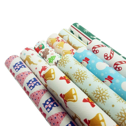 Christmas Bow Leather Crafting Sheets for Creative Holiday Projects