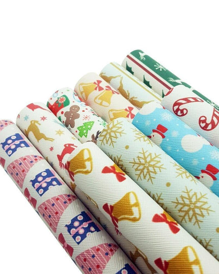 Christmas Bow Leather Crafting Sheets for Creative Holiday Projects