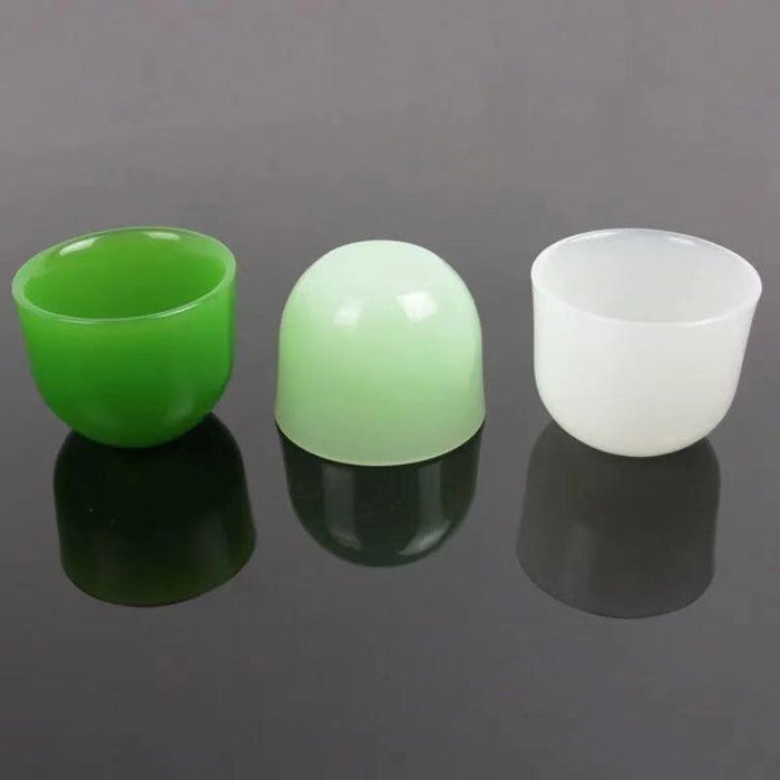 Exquisite Jade Tea Cup Set for Authentic Kung Fu Tea Brewing Experience