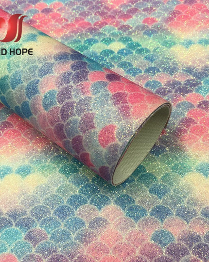 Iridescent Rainbow Sparkle Fabric Sheets - Perfect for Creative DIY Projects
