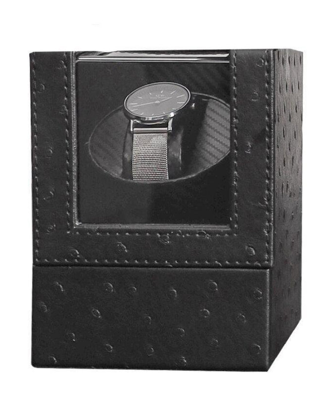 Luxury Carbon Fiber Single Watch Winder for Precision Timekeeping