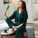 Spring Blossom Cozy Cotton Pajama Set for Women