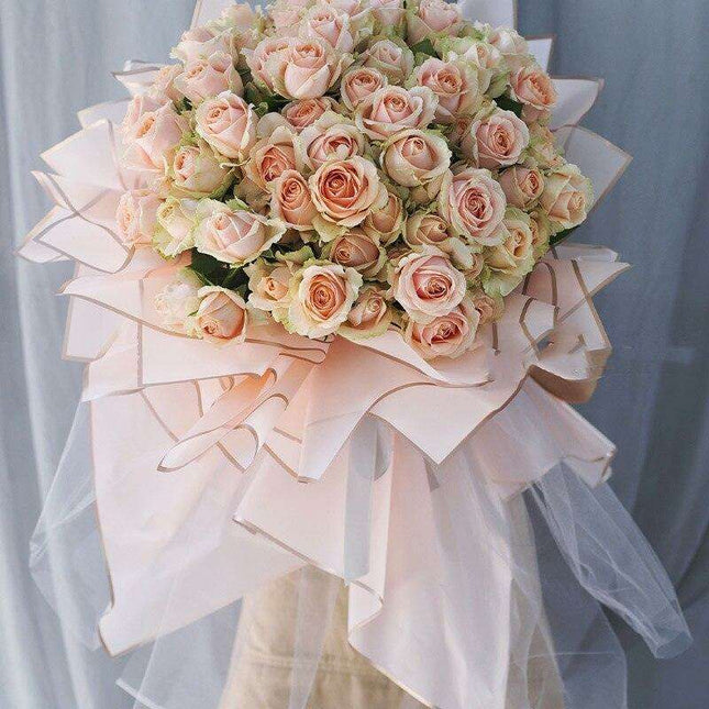 Korean Elegance: Premium Waterproof Floral Wrap Set for Exquisite Bouquets