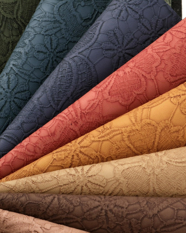 Chic Bloom: Premium Faux Leather Craft Sheets for Creative Expression