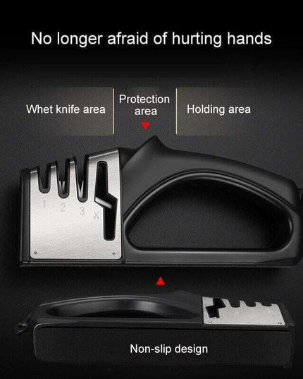 DiamondPro 4-in-1 Premium Knife & Scissor Sharpener - Effortless Blade Maintenance Tool