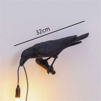 Charming Crow Resin Lamp: Brighten Your Home with Playful Elegance