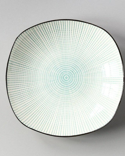 Handcrafted Japanese Square Ceramic Plate: Exquisite Table Artistry