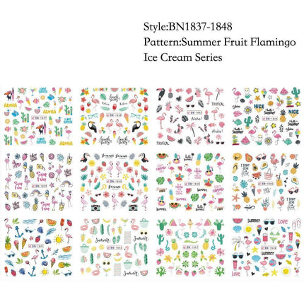 Winter Wonderland Russian Nail Art Decals