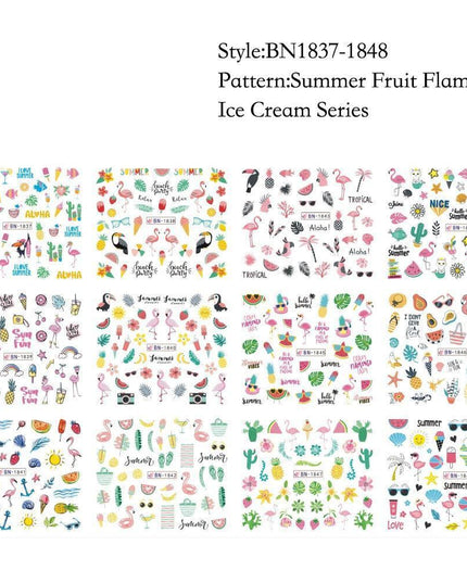 Winter Wonderland Russian Nail Art Decals