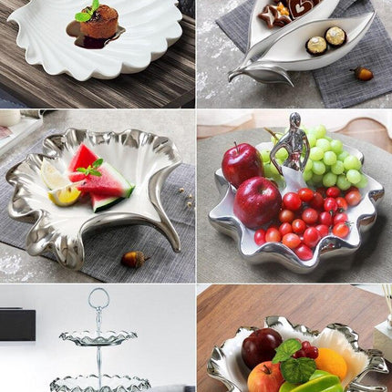 Luxurious Bone China Serving Tray - A Timeless Elegance for Dining and Decor
