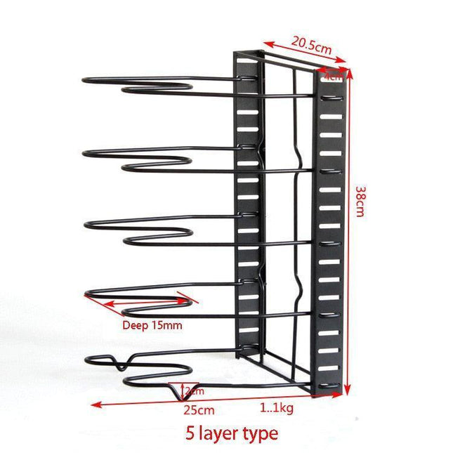 8-Tier Cookware Organizer Rack: The Essential Space-Saving Kitchen Solution