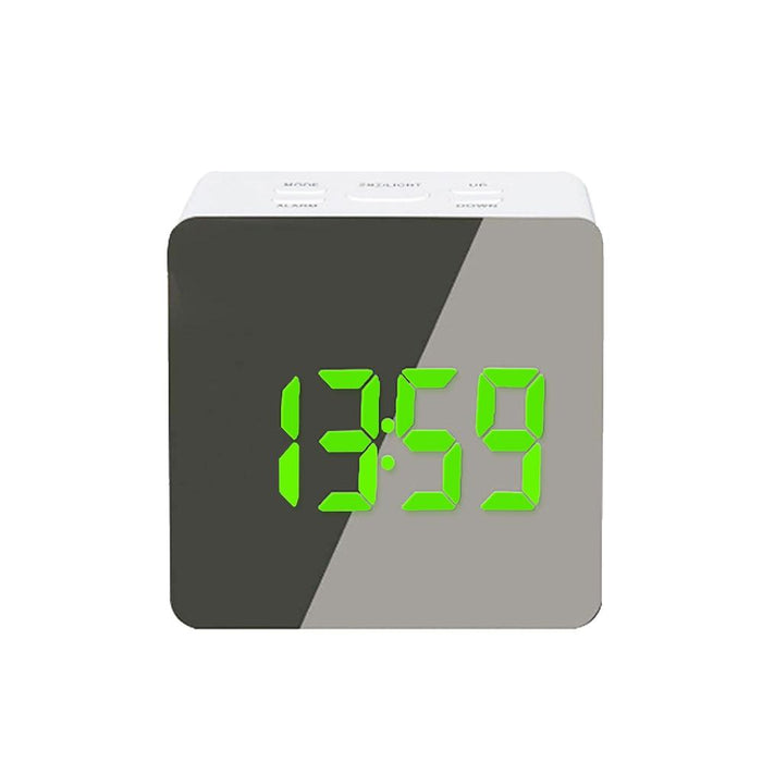 LED Curved Screen Clock with Temperature Display and Snooze Feature