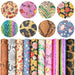 Chic Floral Glitter Fabric Set: Luxe Material for Stylish DIY Crafts