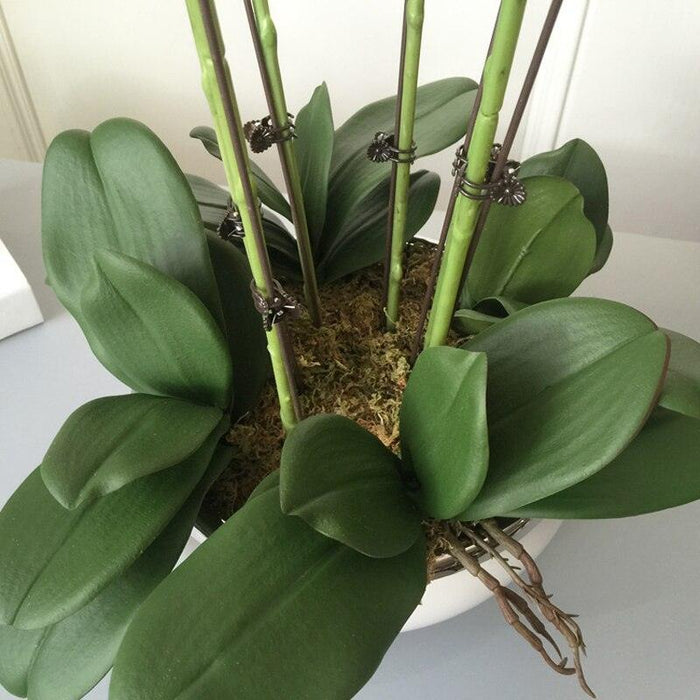 Luxurious Large Faux Orchid Display - Premium Home Décor Elegance