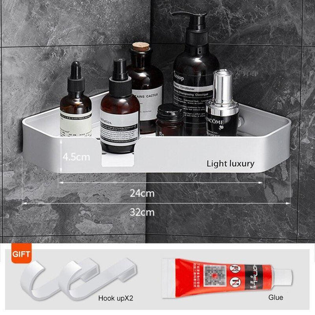 Stylish Rust-Proof Aluminum Bathroom Caddy with Superior Water Drainage