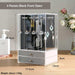Clear Acrylic Earrings Storage Box with Dustproof Design and Drawers