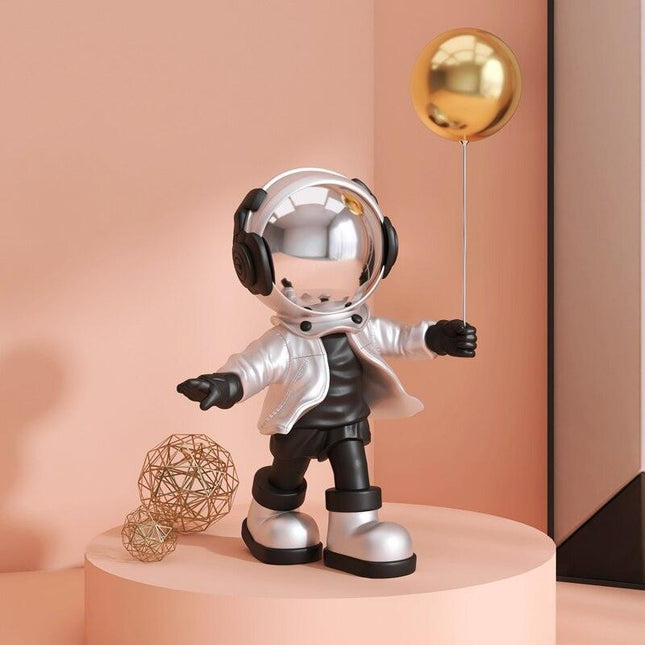 Astronaut-Inspired Resin Key Storage Sculpture