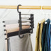 Adjustable Stainless Steel Pants Tie Organizer Shelf