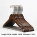 Luxury Extra-Wide Wooden Hangers Set - 10 Pieces for Elegant Closet Organization
