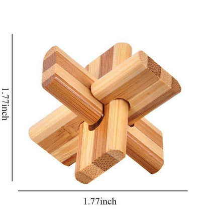 Engaging Wooden Lu Ban Lock Puzzle: A Stimulating Brain Teaser for All Ages – Boost Cognitive Skills and Problem-Solving Abilities