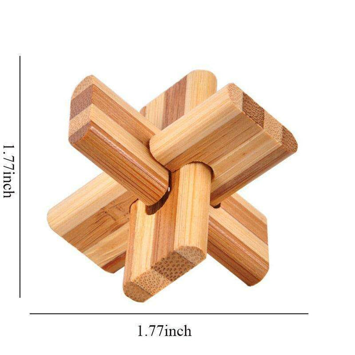 Engaging Wooden Lu Ban Lock Puzzle: A Stimulating Brain Teaser for All Ages – Boost Cognitive Skills and Problem-Solving Abilities